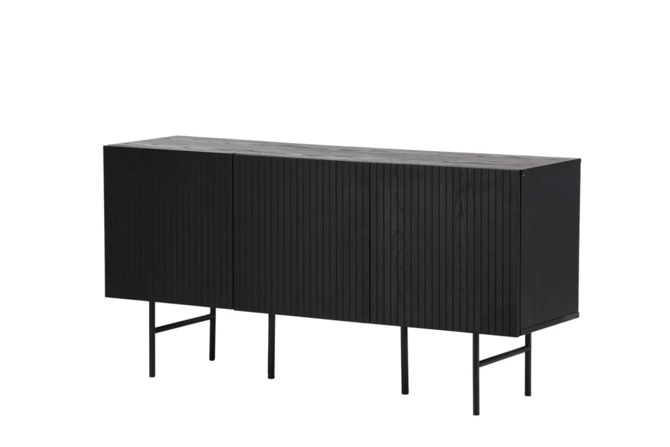 Fjôrd Dressoir Björkön Zwart Eiken Fineer