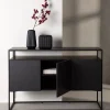 Fjôrd Dressoir Kingsport Zwart Smoked Mdf