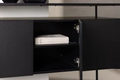 Fjôrd Dressoir Kingsport Zwart Smoked Mdf
