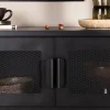 Fjôrd Dressoir Nett Zwart Metaal 90cm