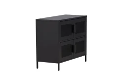 Fjôrd Dressoir Nett Zwart Metaal 90cm