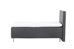 Fjôrd Eenpersoonsbed Mesa 120x200cm Mat Zilver/Donkergrijs
