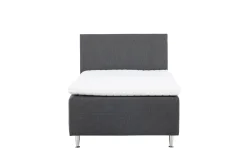 Fjôrd Eenpersoonsbed Mesa 120x200cm Mat Zilver/Donkergrijs