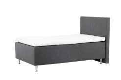 Fjôrd Eenpersoonsbed Mesa 120x200cm Mat Zilver/Donkergrijs