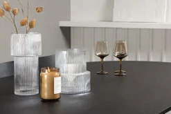 Fjôrd Eetkamerset Bootcut Zwart Rubberhout Met Ovale Eettafel
