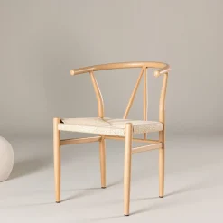 Fjôrd Eetkamerstoel Alfons Naturel/Beige Touw