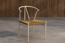 Fjôrd Eetkamerstoel Alfons Staal Beige
