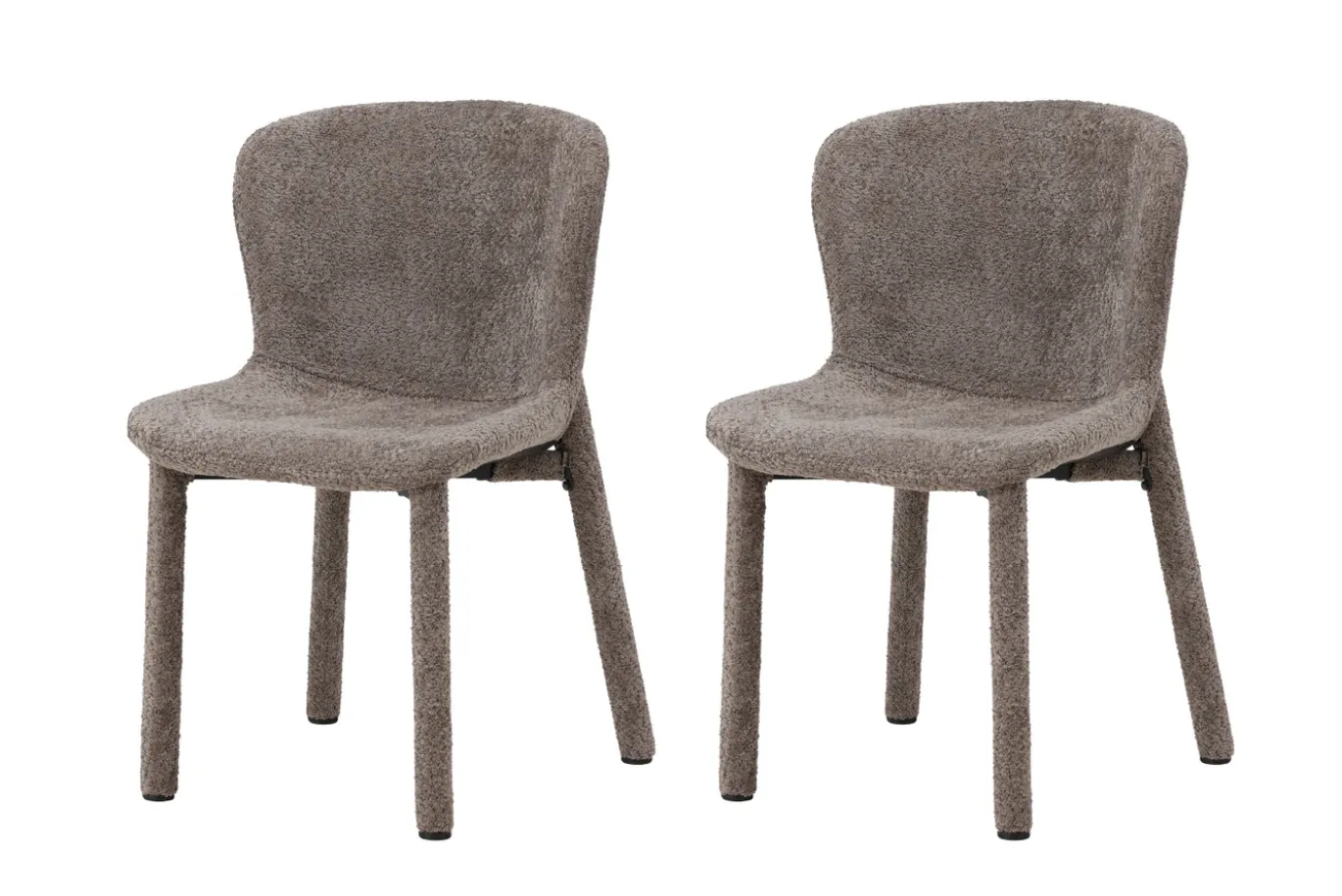 Fjôrd Eetkamerstoel Astoria Bruin Bouclé