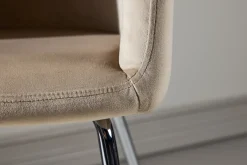 Fjôrd Eetkamerstoel Berit Beige Velvet/Chrome