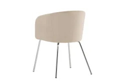 Fjôrd Eetkamerstoel Berit Beige Velvet/Chrome