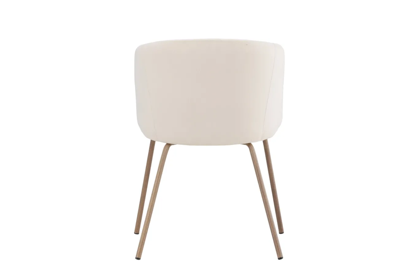 Fjôrd Eetkamerstoel Berit Cream Velvet/Walnoot