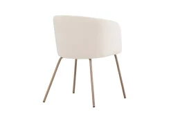 Fjôrd Eetkamerstoel Berit Cream Velvet/Walnoot