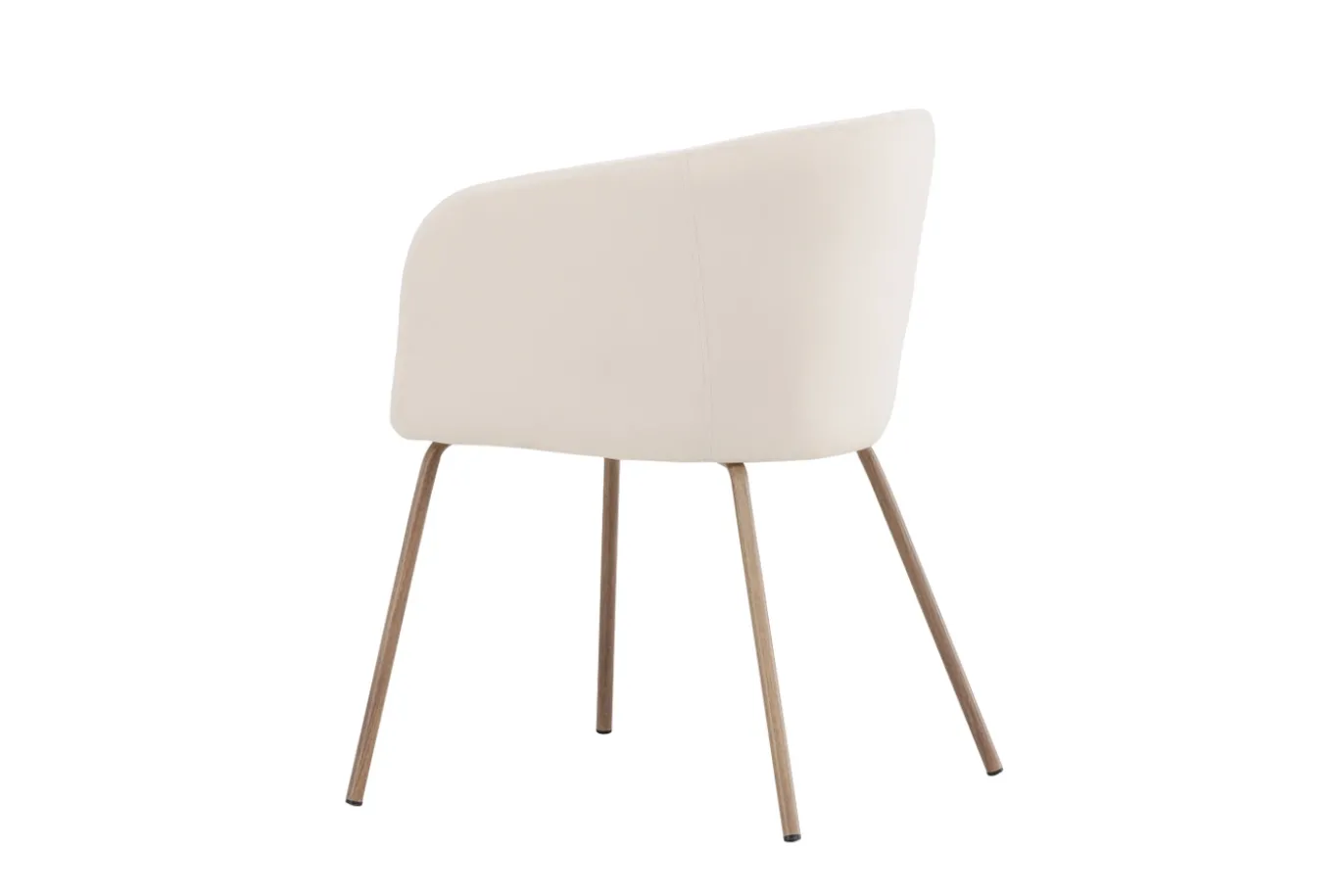 Fjôrd Eetkamerstoel Berit Cream Velvet/Walnoot