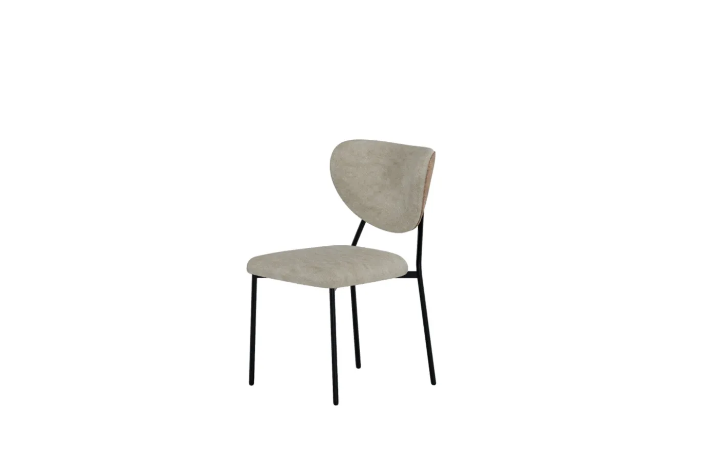 Fjôrd Eetkamerstoel Butterfly Polyester Velvet Beige