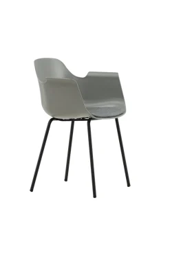 Fjôrd Eetkamerstoel Comfort Zwart/Grijs Plastic