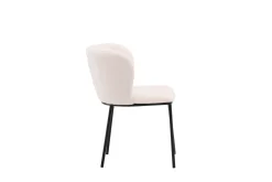 Fjôrd Eetkamerstoel Edina Zwart/Wit Boucle
