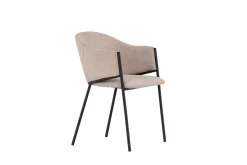 Fjôrd Eetkamerstoel Evelina Zwart/Beige