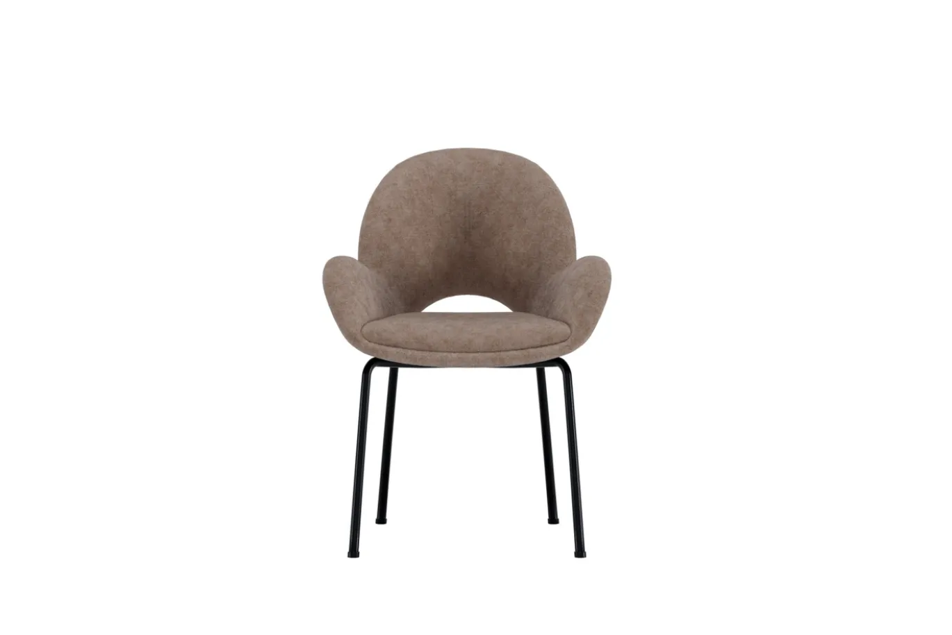 Fjôrd Eetkamerstoel Florensa Polyester Velvet Bruin