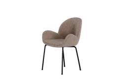 Fjôrd Eetkamerstoel Florensa Polyester Velvet Bruin