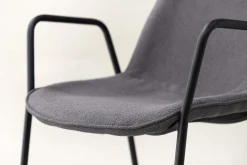 Fjôrd Eetkamerstoel Klädesholmen Donkergrijs Bouclé