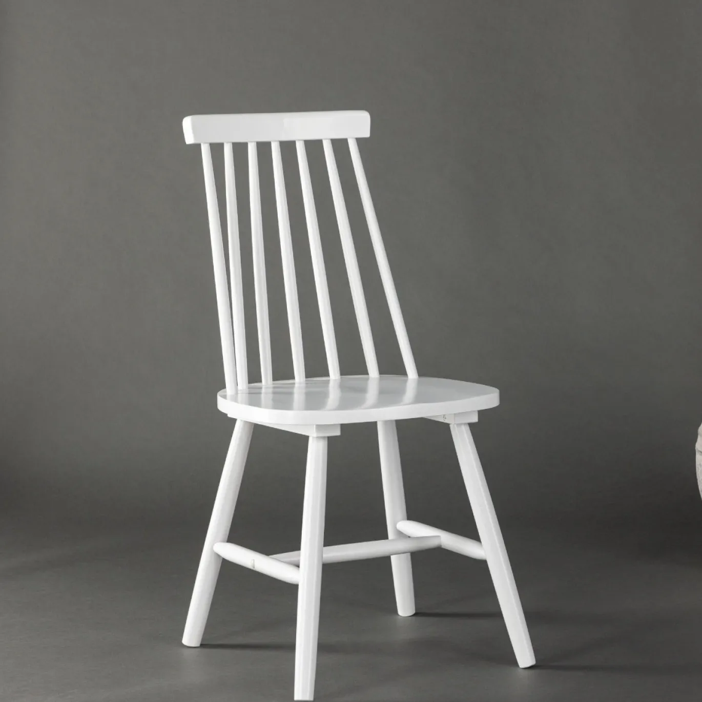 Fjôrd Eetkamerstoel Lönneberga Wit Solid Rubber Hout