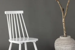 Fjôrd Eetkamerstoel Lönneberga Wit Solid Rubber Hout