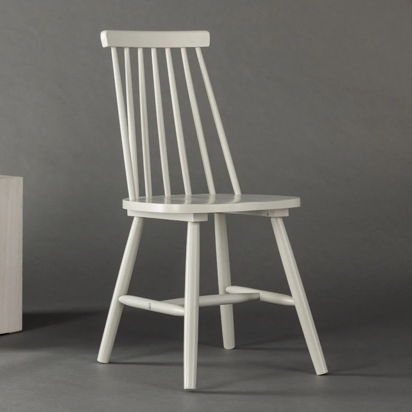 Fjôrd Eetkamerstoel Lönneberga Lichtgrijs Solid Rubber Hout