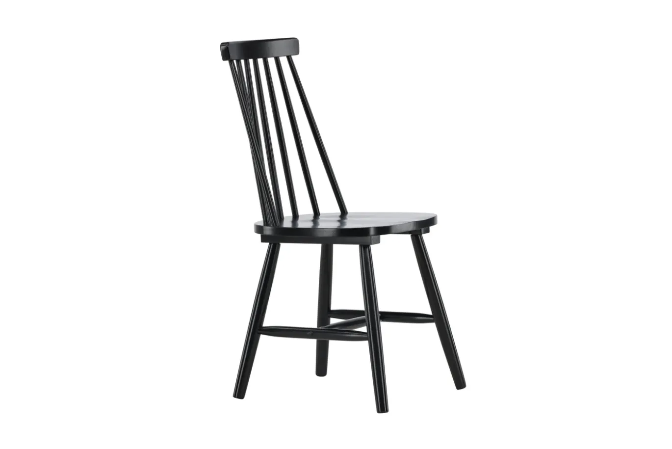 Fjôrd Eetkamerstoel Lönneberga Zwarts Solid Rubber Hout