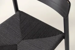 Fjôrd Eetkamerstoel Malmön Zwart Touw