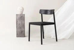 Fjôrd Eetkamerstoel Malmön Zwart Touw