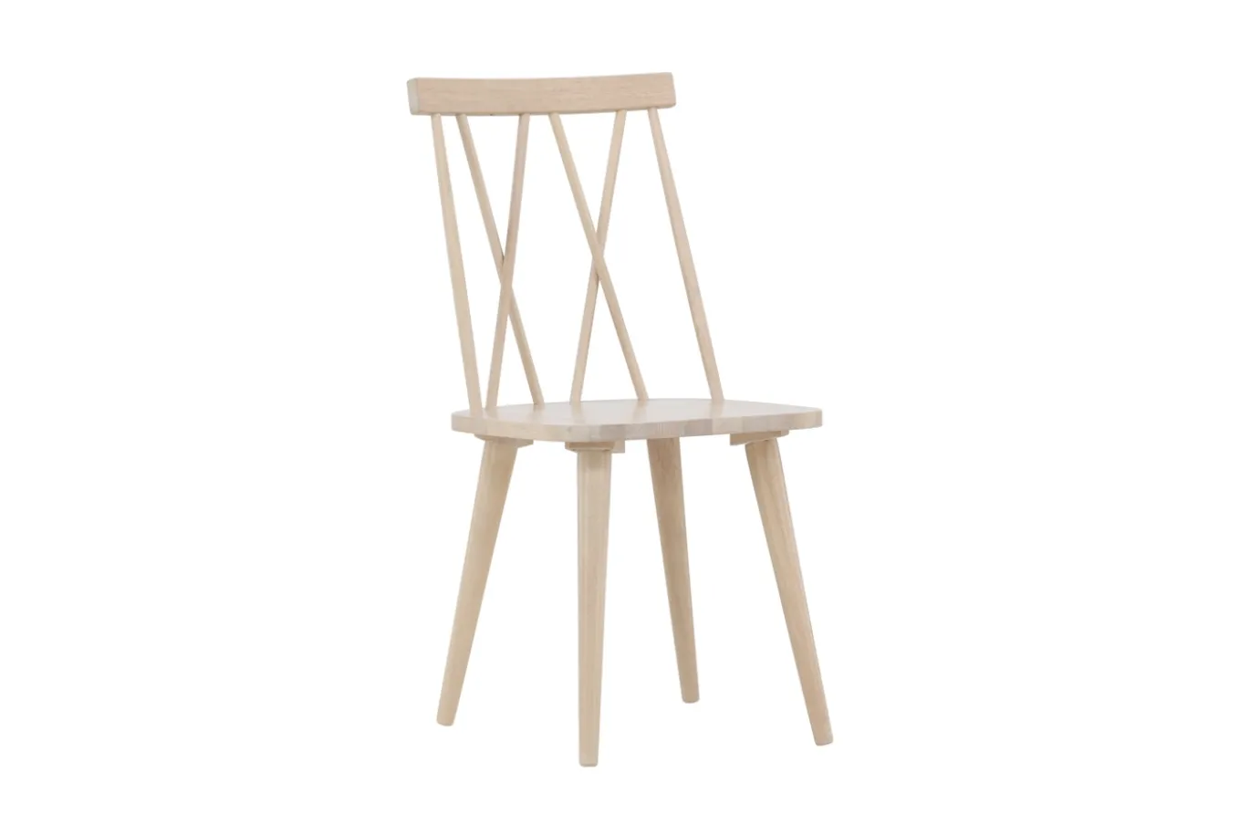 Fjôrd Eetkamerstoel Mariette Whitewash Solid Rubber Hout