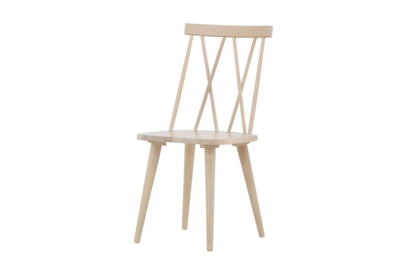 Fjôrd Eetkamerstoel Mariette Whitewash Solid Rubber Hout