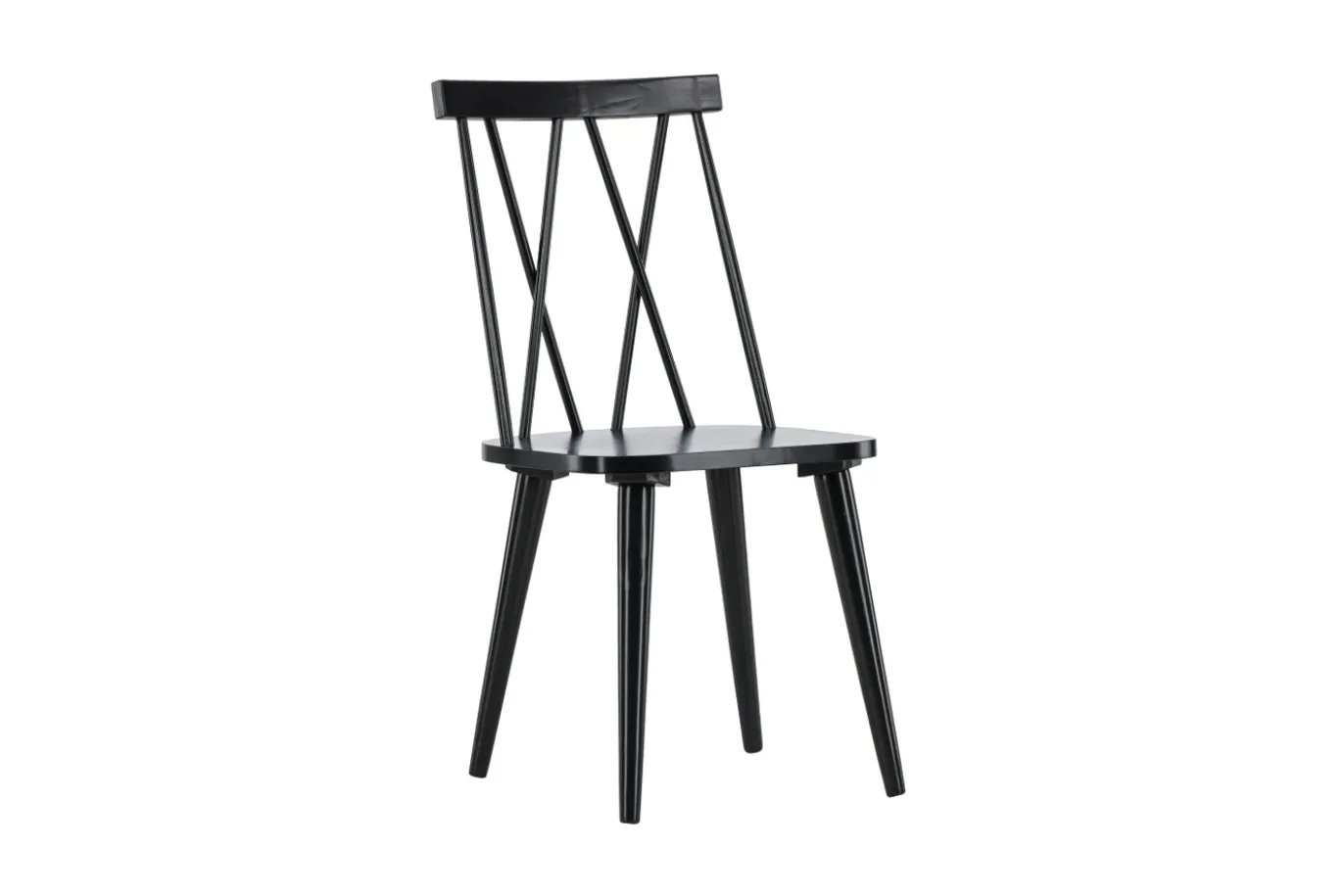 Fjôrd Eetkamerstoel Mariette Zwart Solid Rubber Hout
