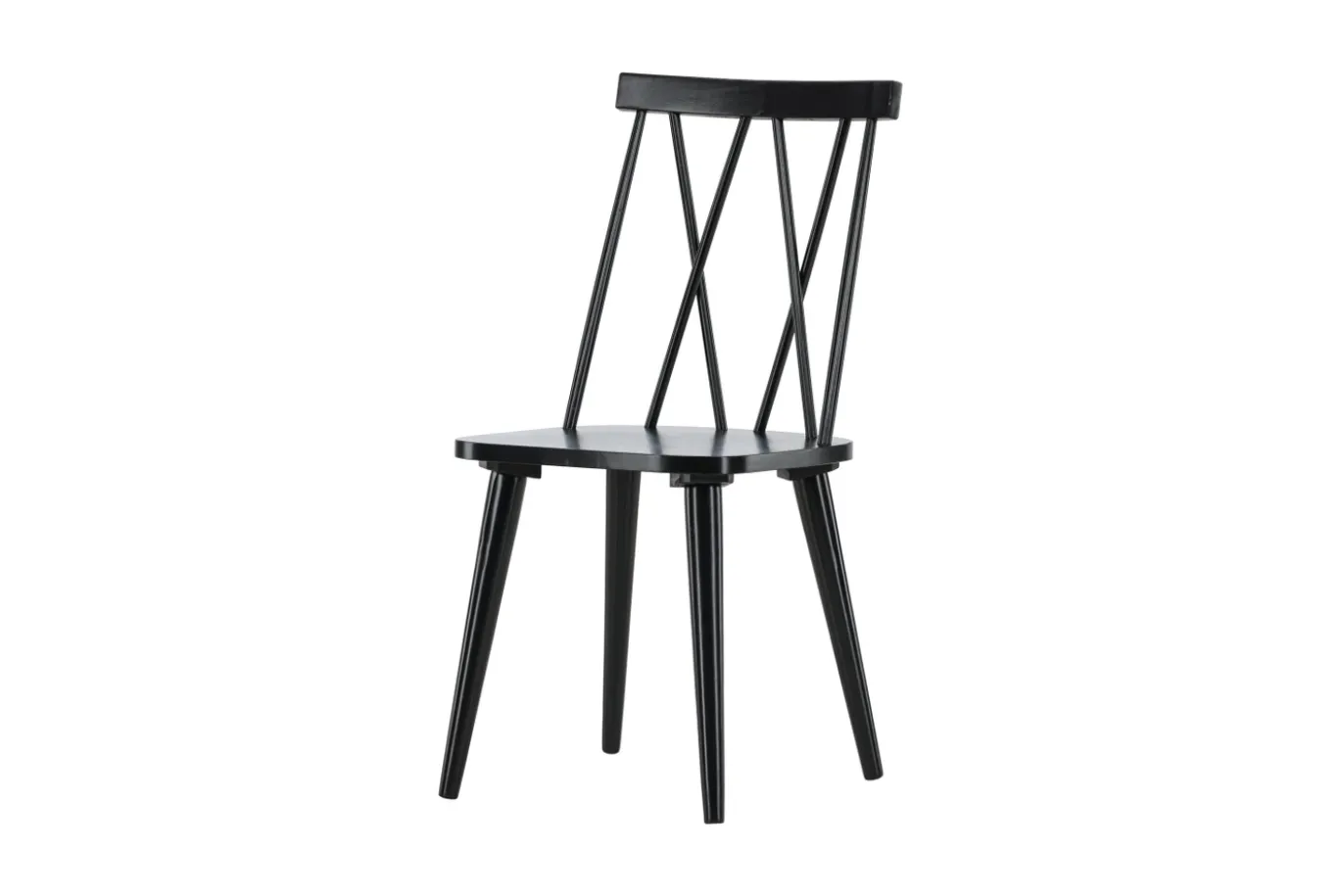 Fjôrd Eetkamerstoel Mariette Zwart Solid Rubber Hout