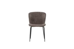 Fjôrd Eetkamerstoel Modesto Zwart/Grijs Boucle