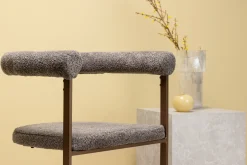 Fjôrd Eetkamerstoel Morning Bruin Grijs Boucle