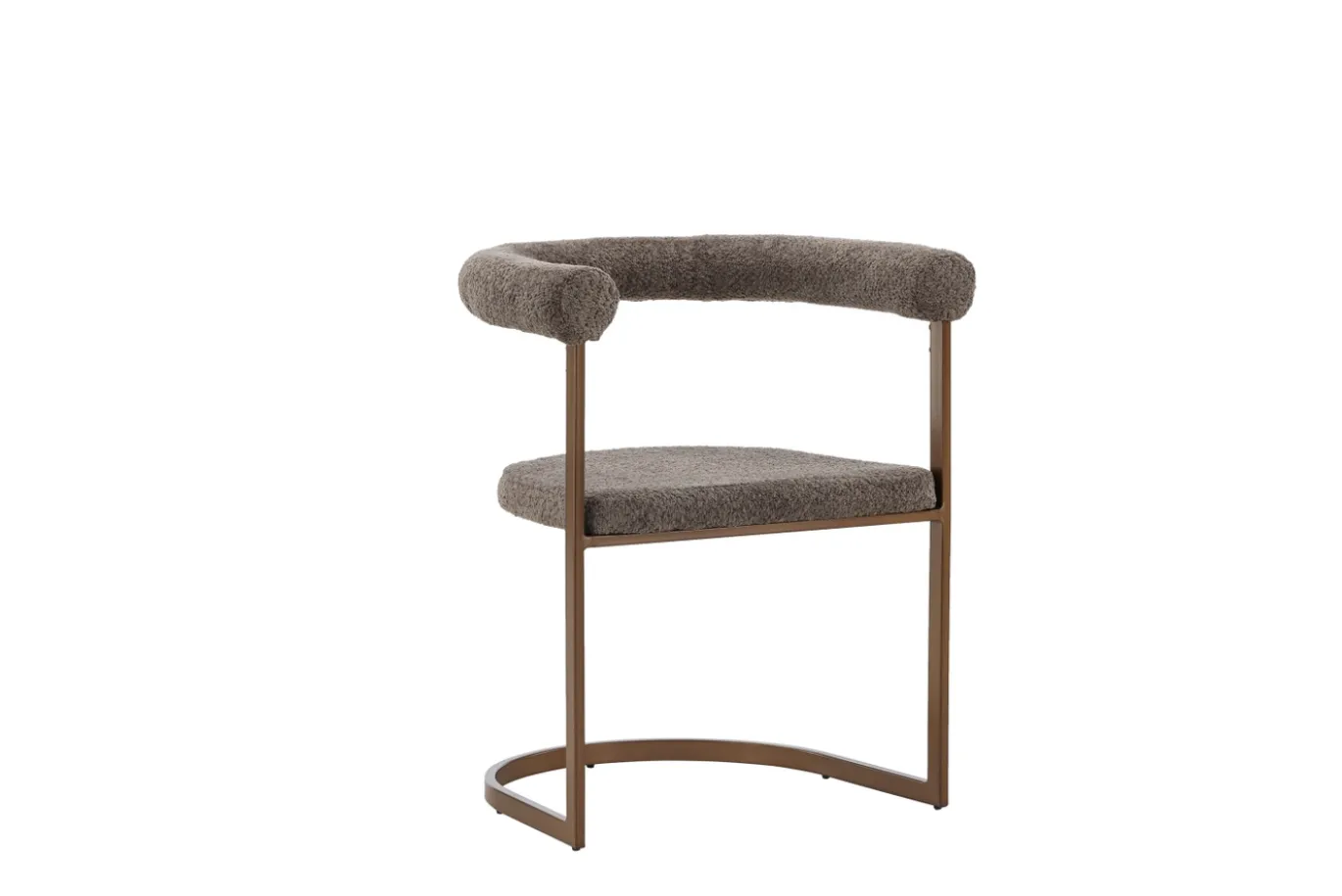 Fjôrd Eetkamerstoel Morning Bruin Grijs Boucle