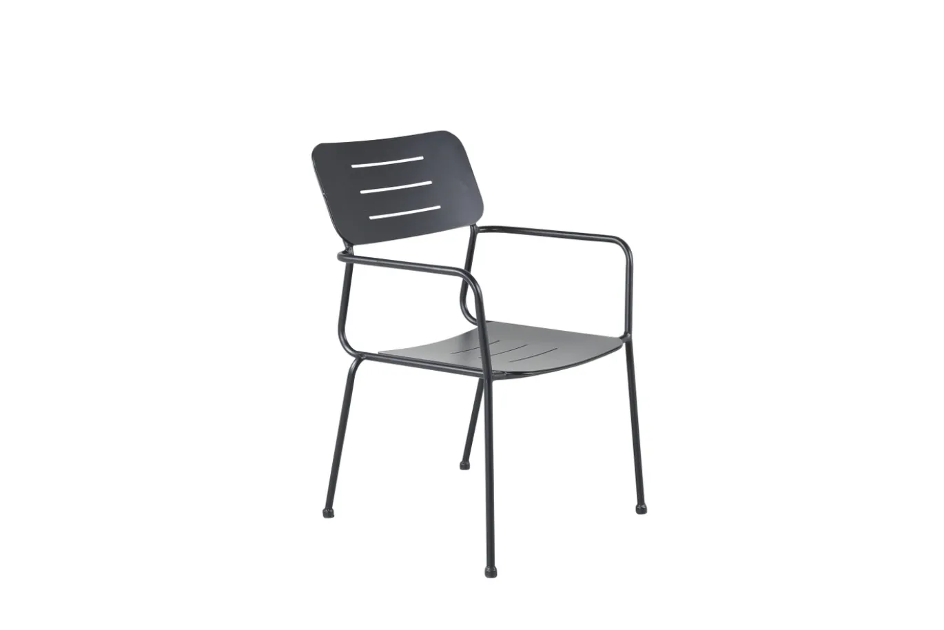 Fjôrd Eetkamerstoel Nicke Armrest Zwart Staal
