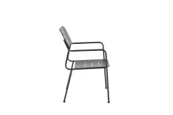 Fjôrd Eetkamerstoel Nicke Armrest Zwart Staal