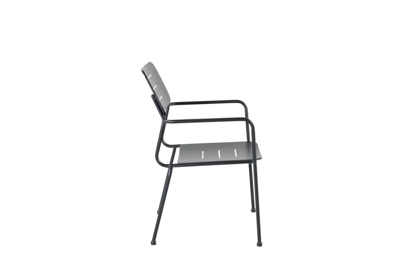 Fjôrd Eetkamerstoel Nicke Armrest Zwart Staal