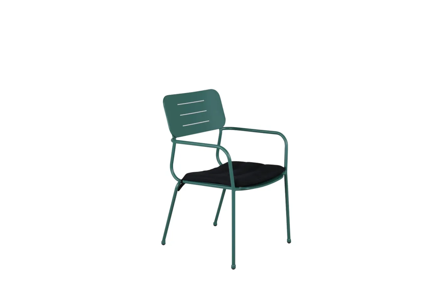 Fjôrd Eetkamerstoel Nicke Armrest Groen Staal