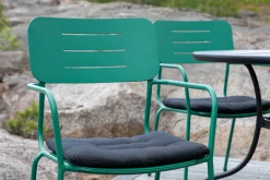 Fjôrd Eetkamerstoel Nicke Armrest Groen Staal