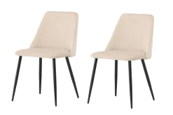 Fjôrd Eetkamerstoel Night Beige/Zwart Velvet