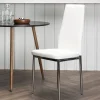 Fjôrd Eetkamerstoel Pastill Zilver Wit Pu