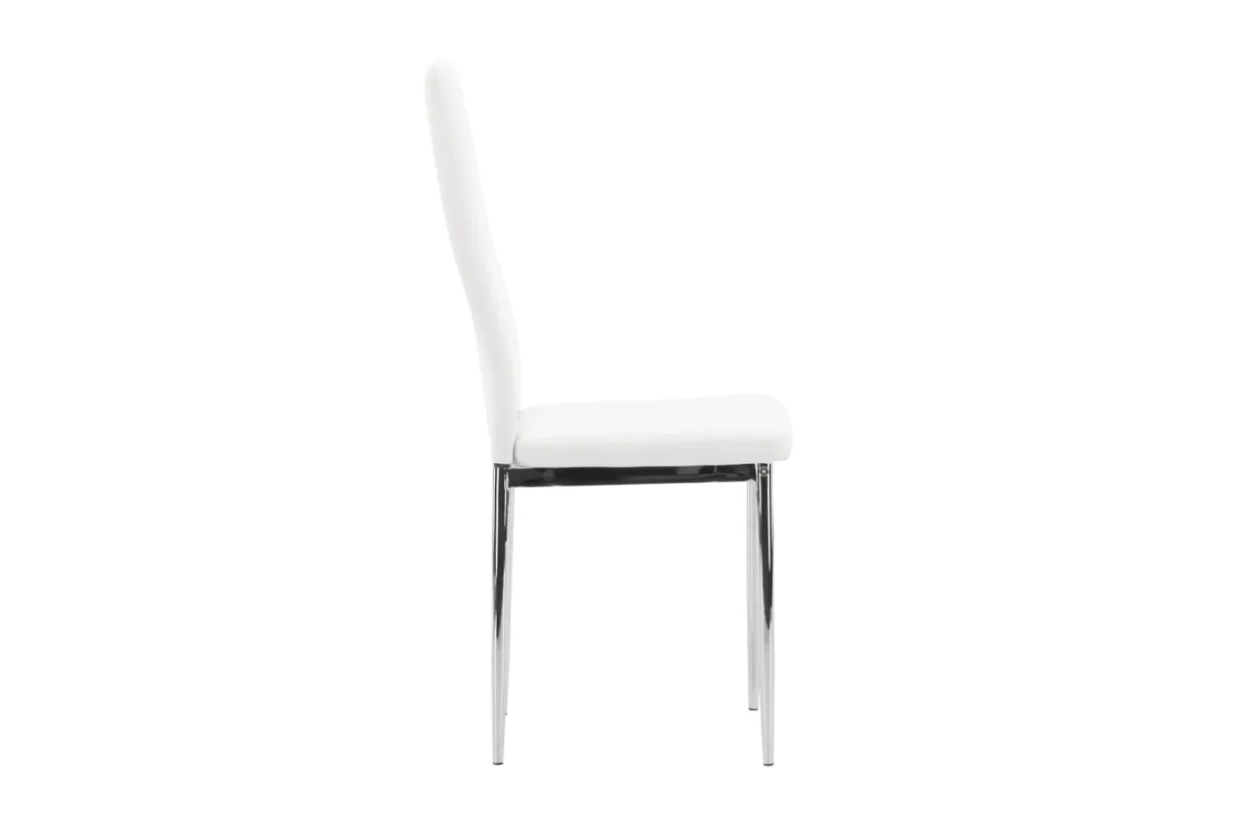 Fjôrd Eetkamerstoel Pastill Zilver Wit Pu