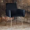 Fjôrd Eetkamerstoel Petra Distressed Koper/Zwart Velvet