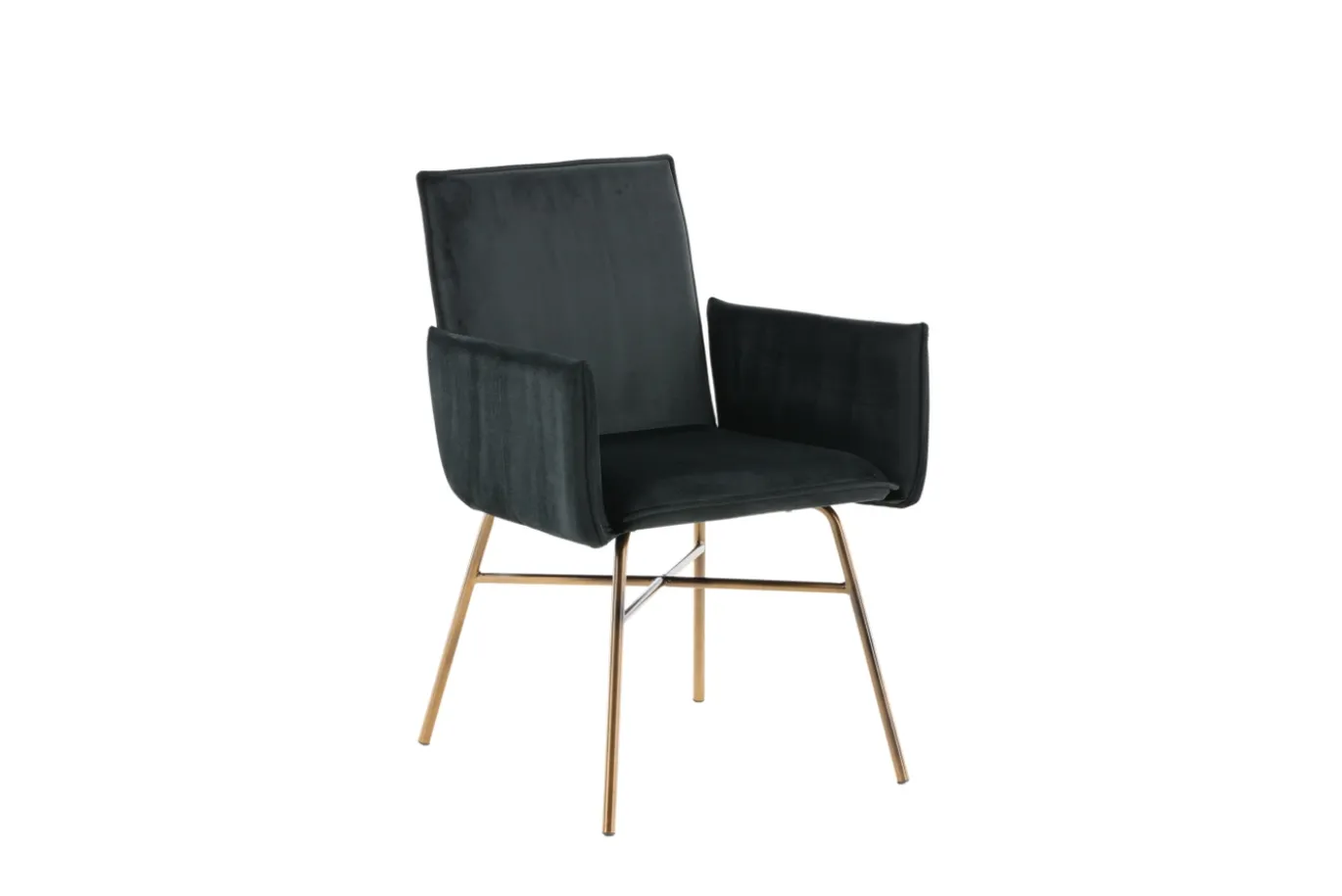 Fjôrd Eetkamerstoel Petra Distressed Koper/Zwart Velvet