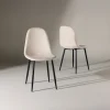 Fjôrd Eetkamerstoel Polar Beige Fluweel