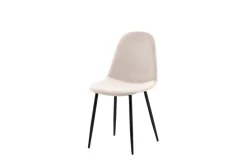 Fjôrd Eetkamerstoel Polar Beige Fluweel