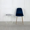 Fjôrd Eetkamerstoel Polar Blauw Fluweel